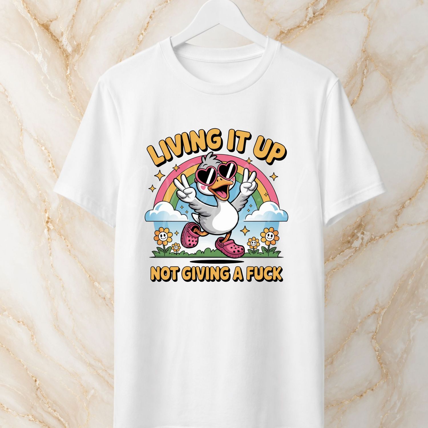 Living It Up 8cm UVDTF Decal