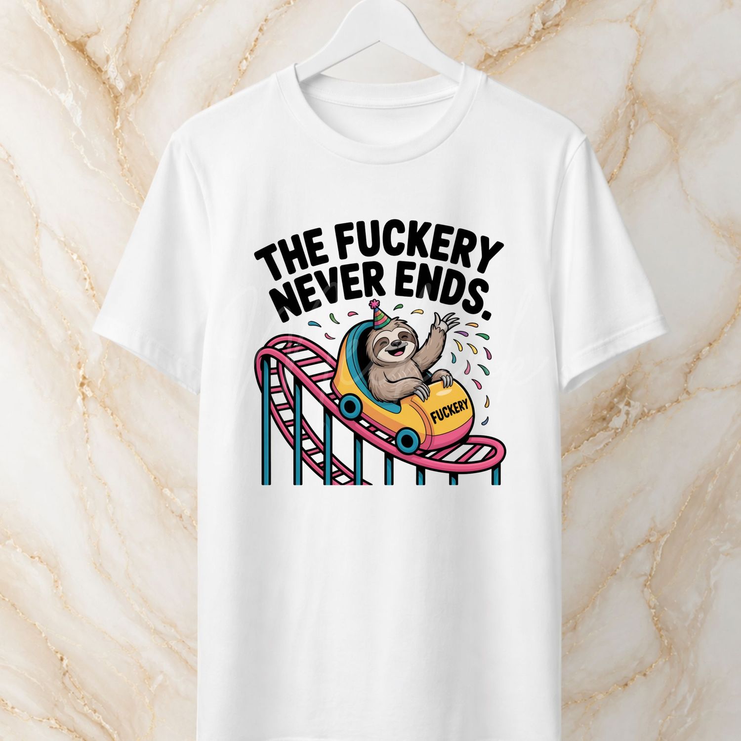 Fuc*ery Never Ends 8cm UVDTF Decal