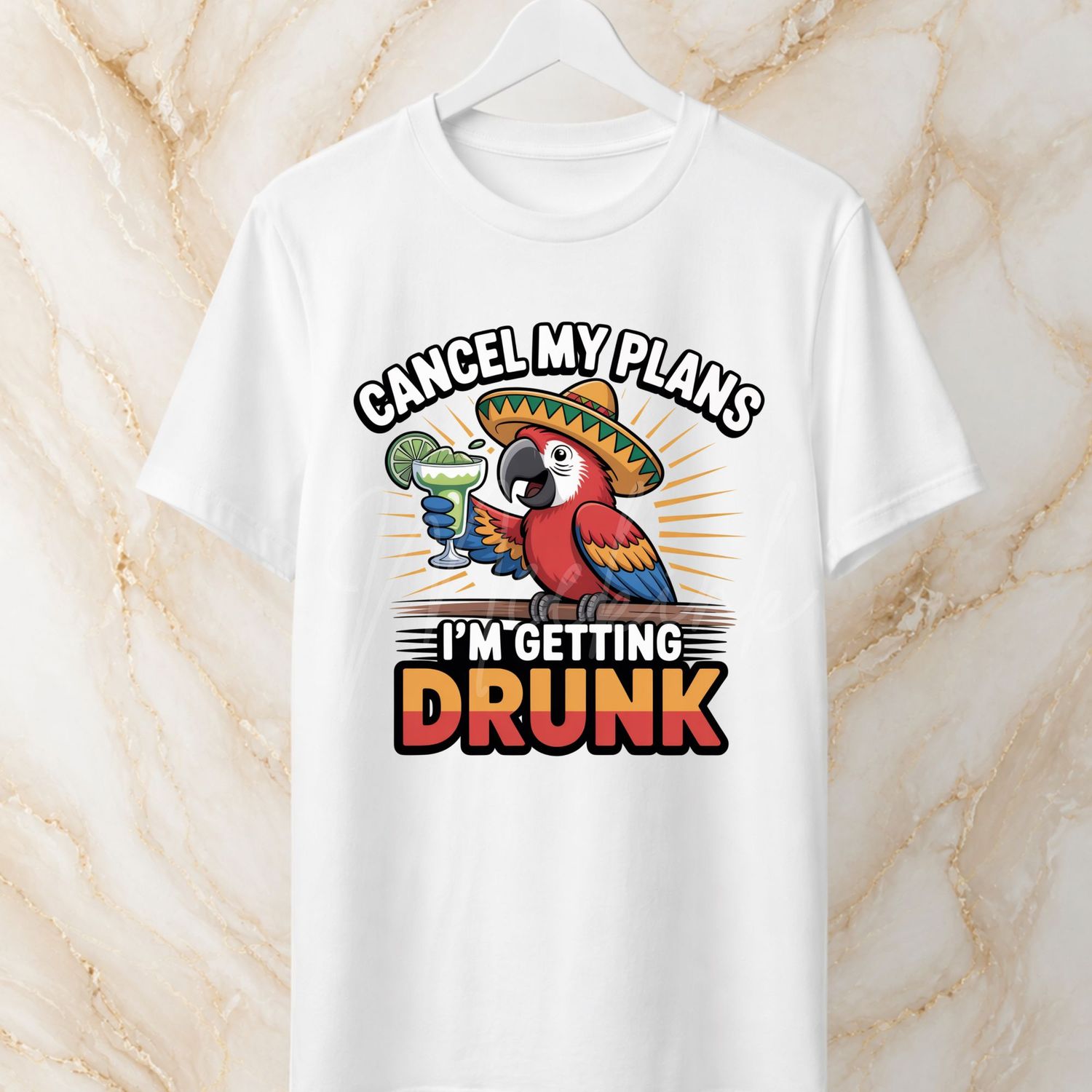 Getting Drunk 8cm UVDTF Decal