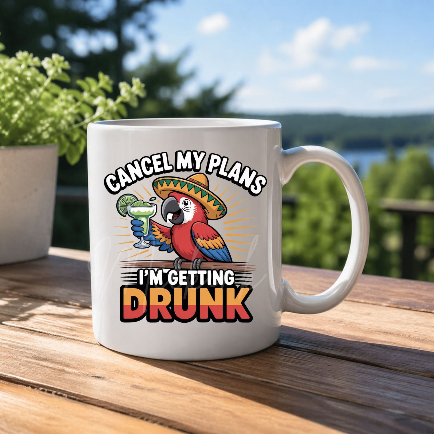Getting Drunk 8cm UVDTF Decal