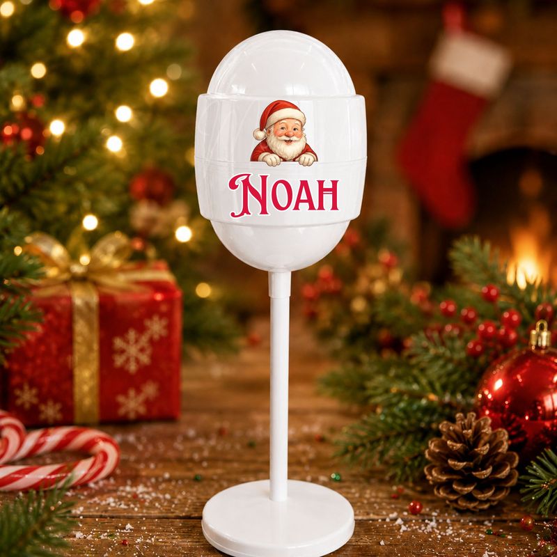 Peeking Santa  DTF or UVDTF Decal