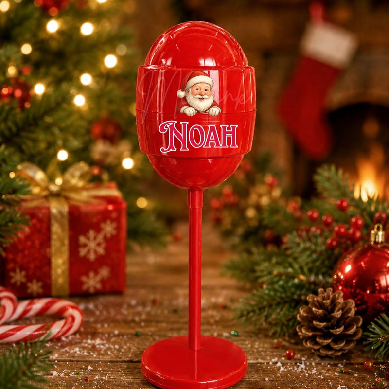 Peeking Santa  DTF or UVDTF Decal