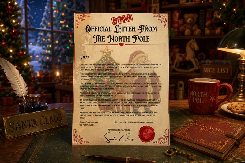 Official Letter From The North Pole Traditional