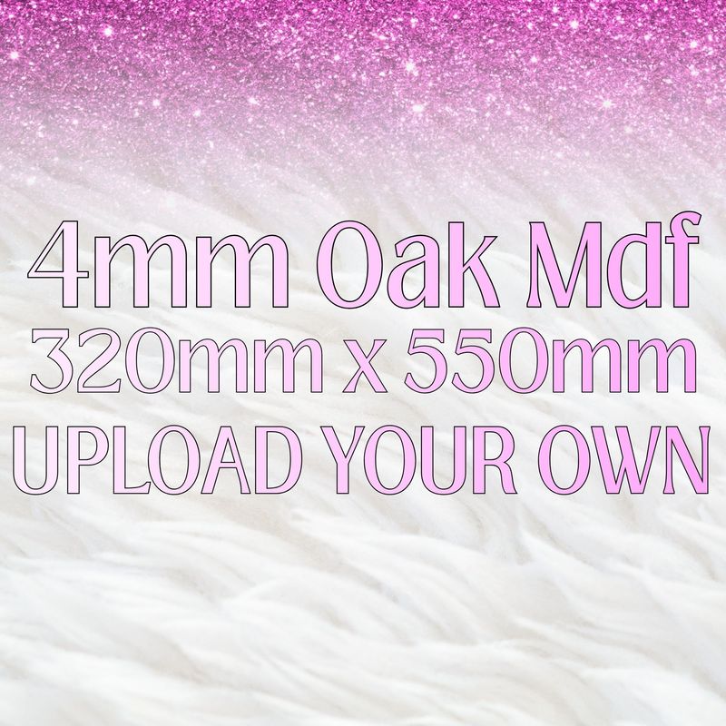 Oak Veneered MDF Upload Sheet 4mm 320mm x 550mm