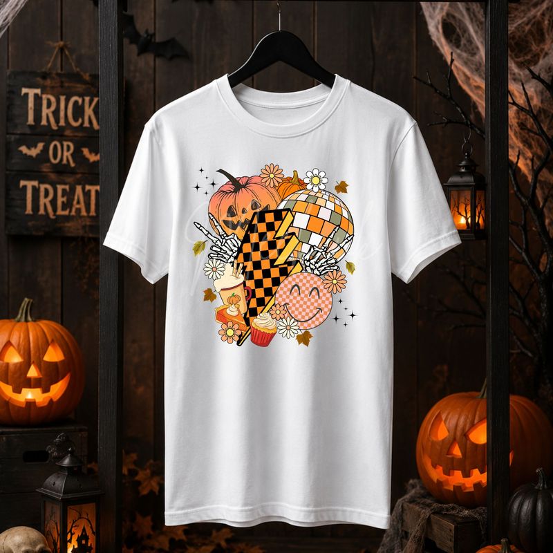 Halloween Retro Design UVDTF or DTF Decal