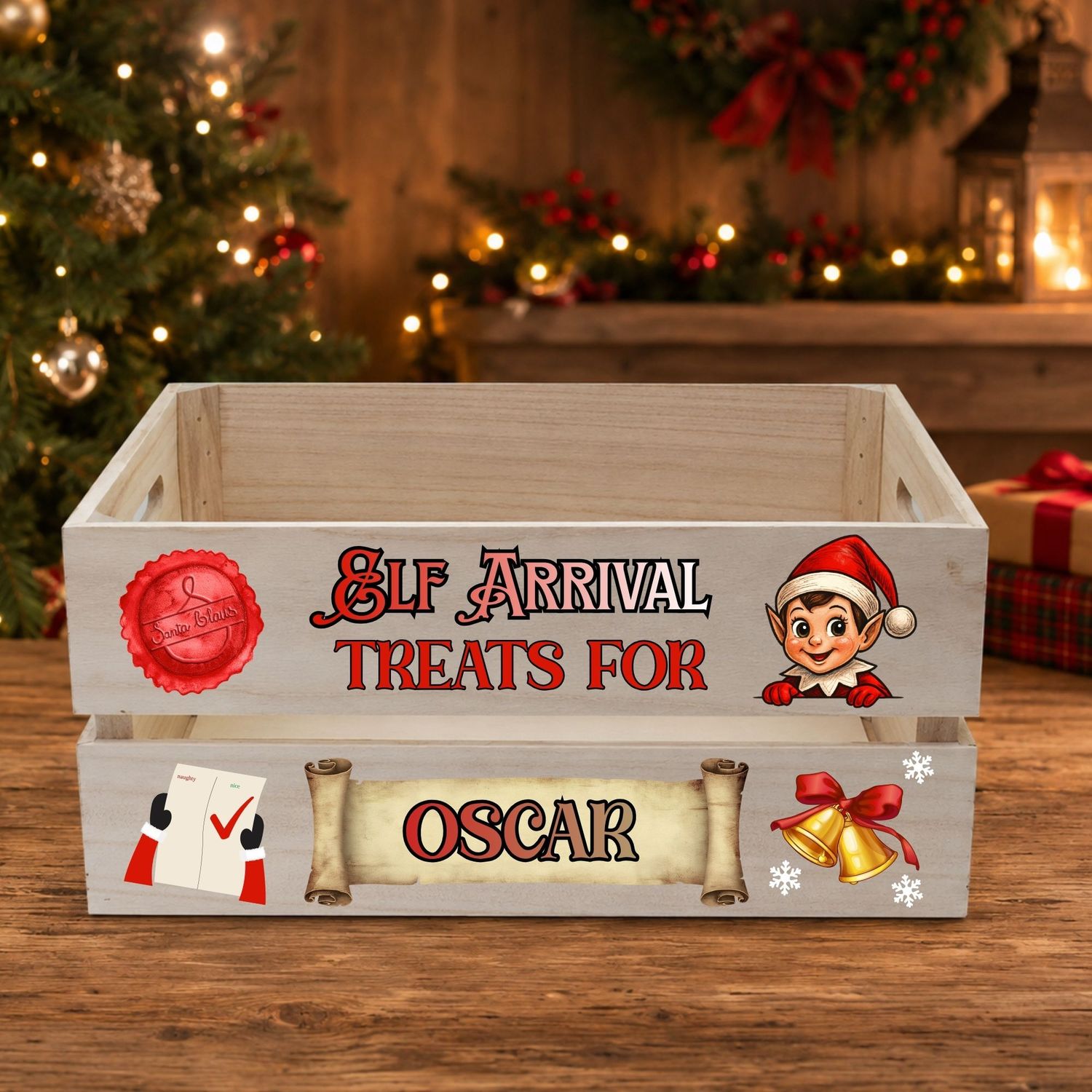 Elf Arrival Treats For UVDTF Or DTF Decal