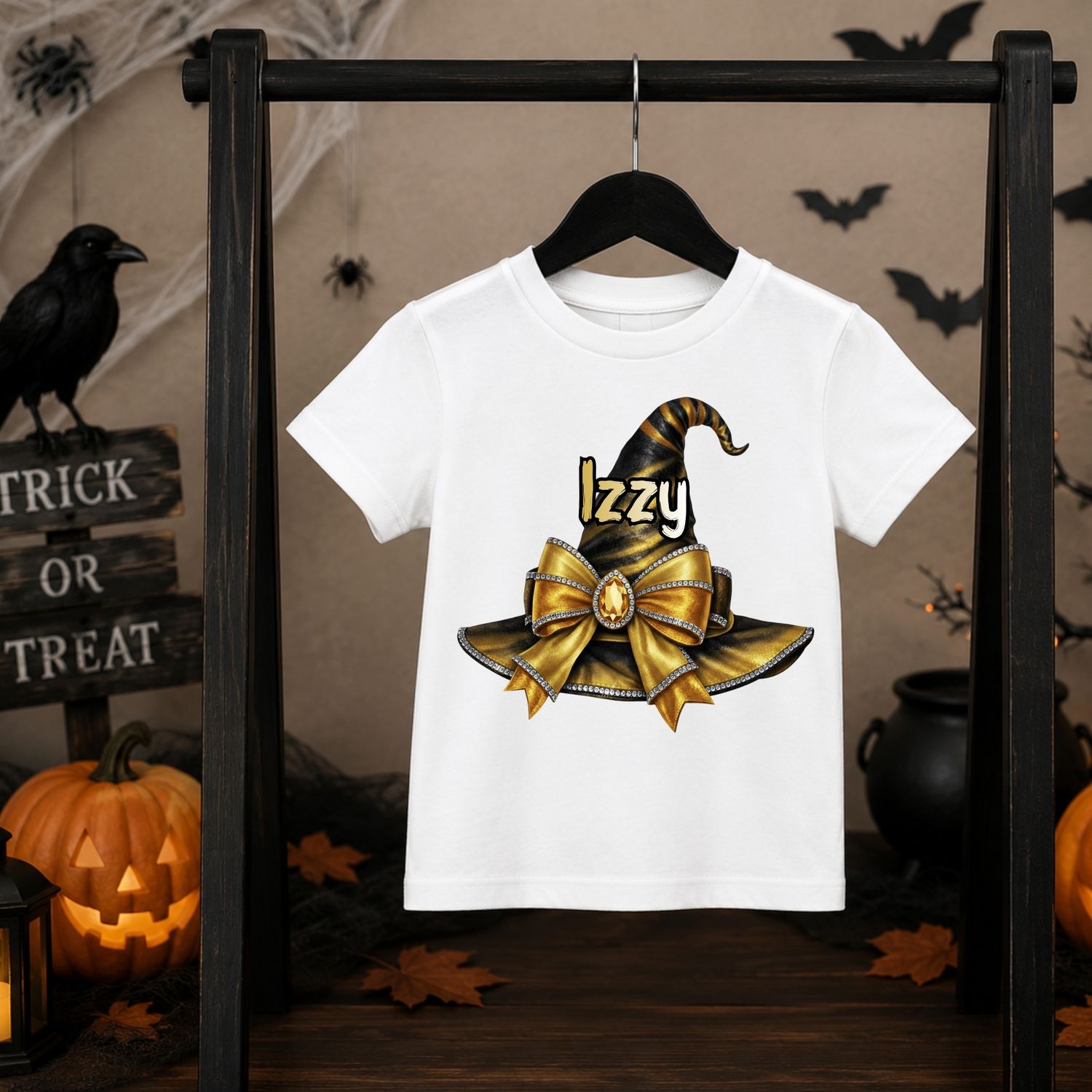 Yellow/Goldish Witch Hat UVDTF or DTF Decal