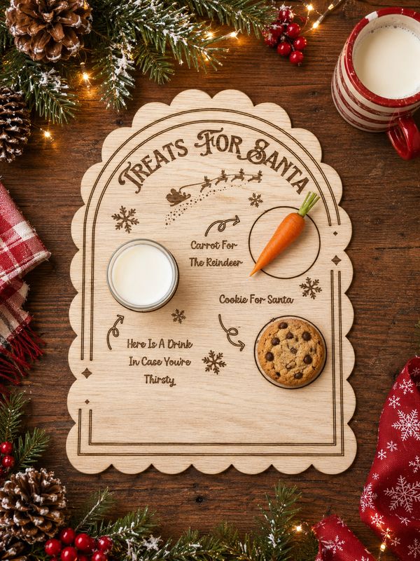 Treat Board For Santa - 4mm Oak Veneered MDF