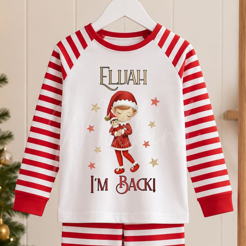 Elf &amp; Friend I'm Back Boy Standing DTF or UVDTF Decal