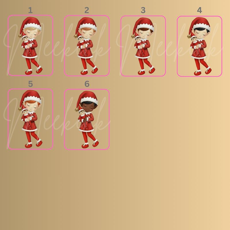 Elf &amp; Friend I'm Back Boy Standing DTF or UVDTF Decal