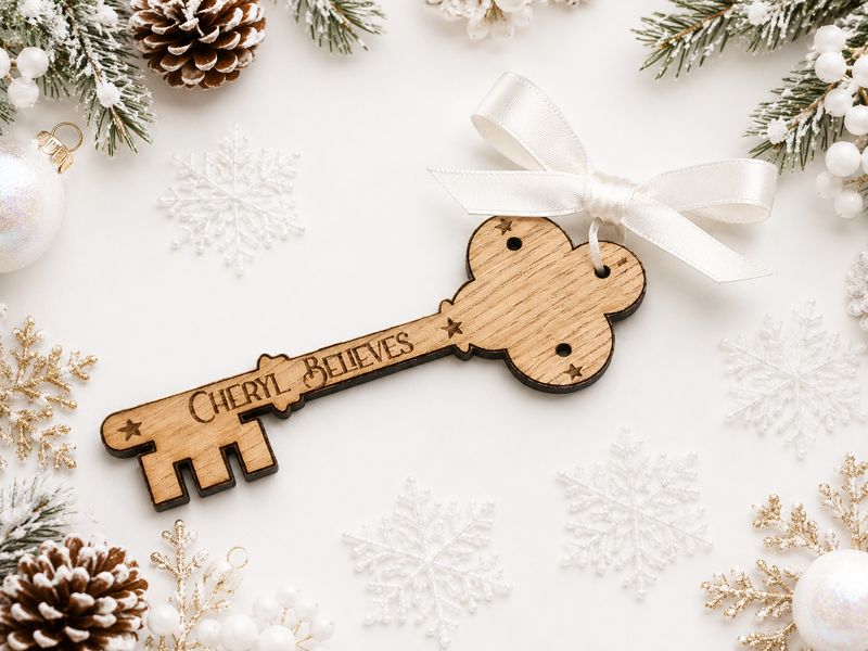Personalised Wooden Key 4mm Oak Veneered Personalised Wooden Key 4mm Oak Veneered