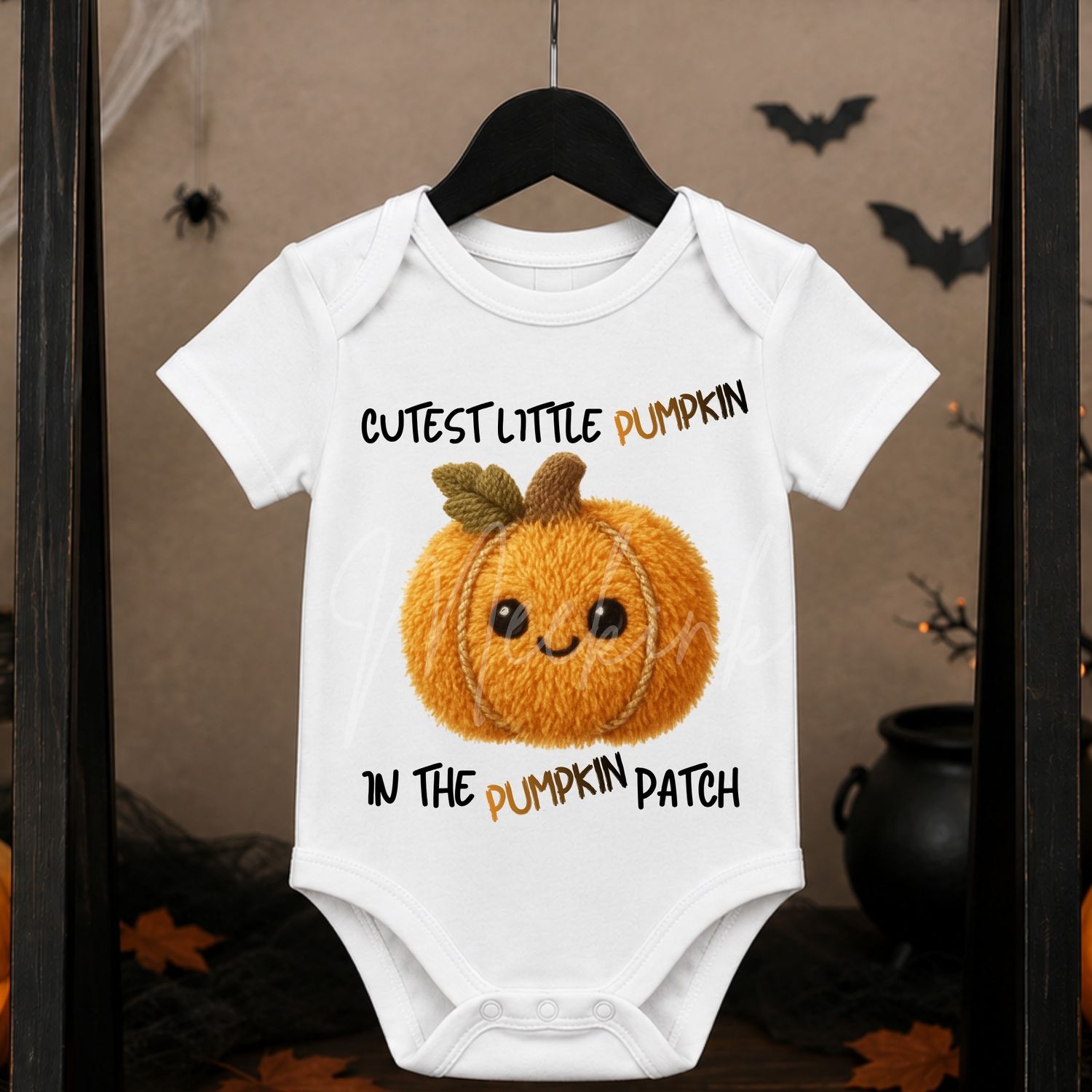 Cutest Pumpkin Fluffy Effect UVDTF or DTF Decal