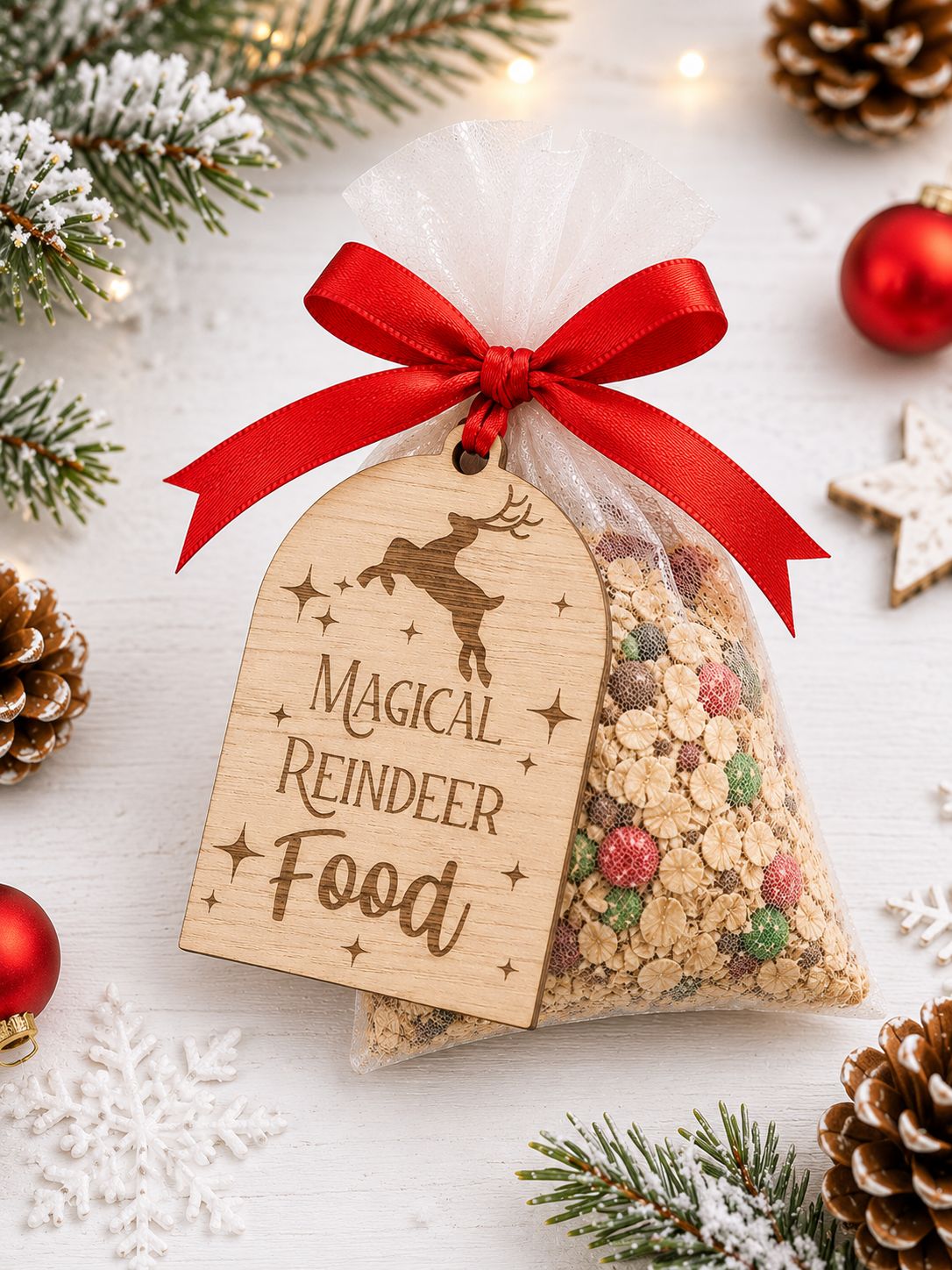Traditional Magical Reindeer Food - 4mm Oak Veneered