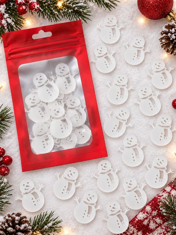 Snowman Acrylic Or Wood Pack Of 10