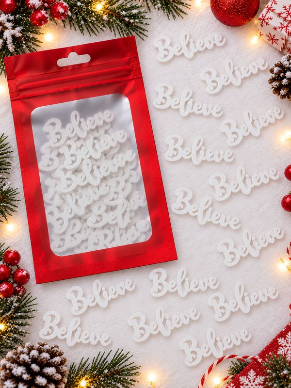 Believe Word Acrylic Or Wood Pack Of 10