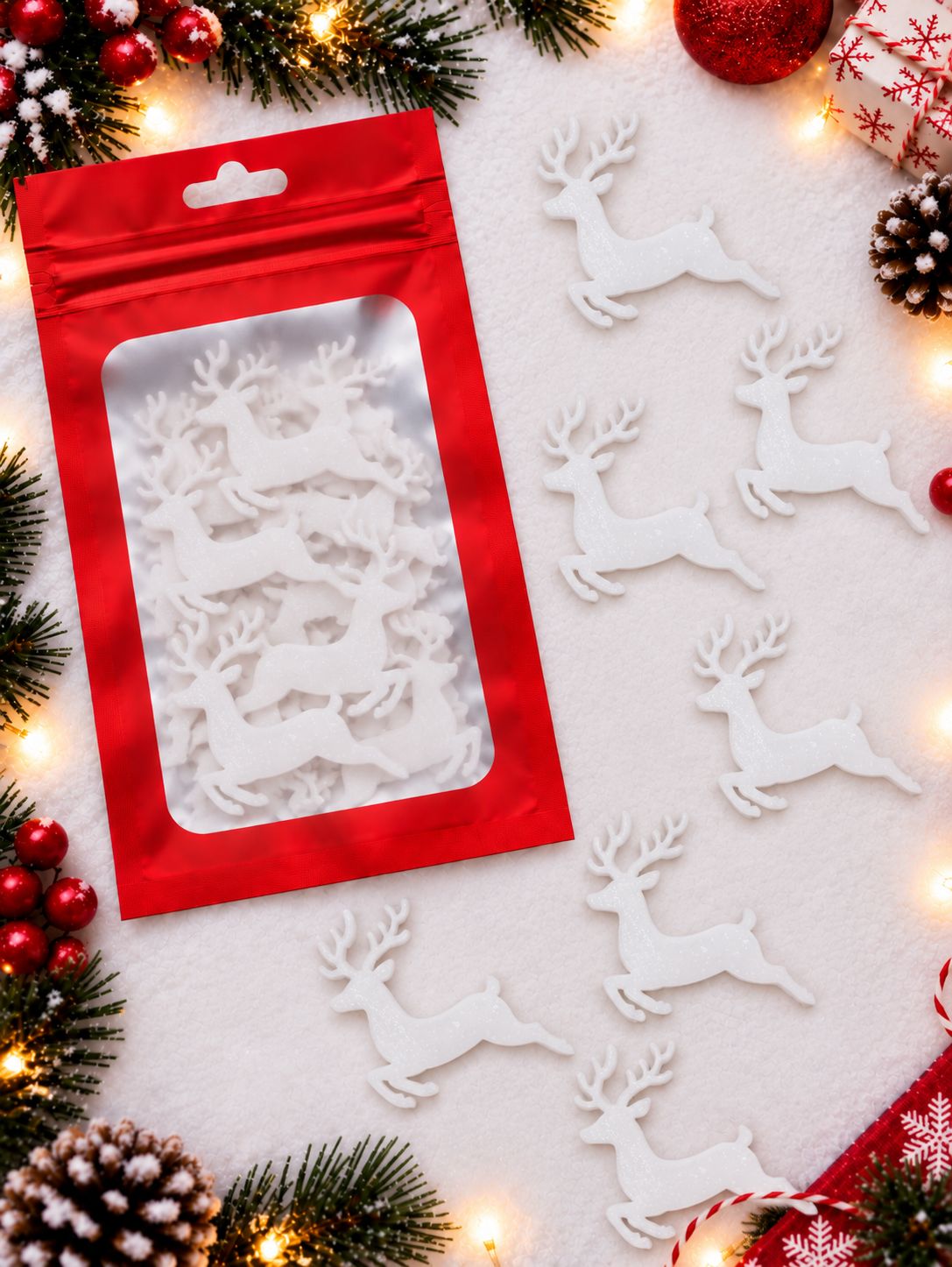 Reindeer Acrylic Or Wood Pack Of 10
