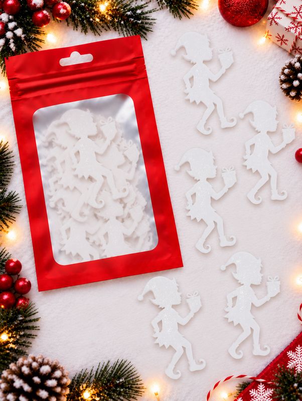 Elf Shape Acrylic Or Wood Pack Of 10