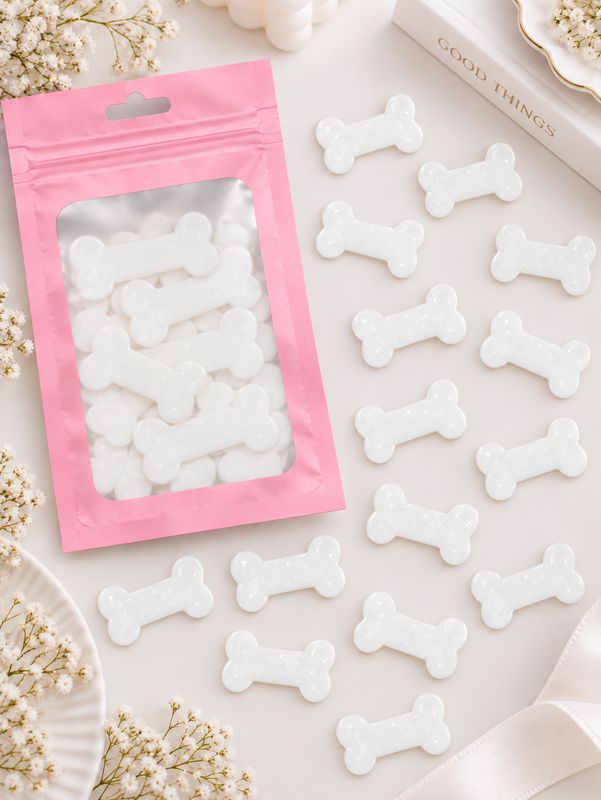 Bone Shape Acrylic Or Wood Pack Of 10