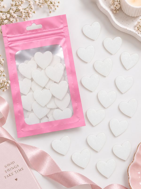 Heart's Acrylic Or Wood Pack Of 10