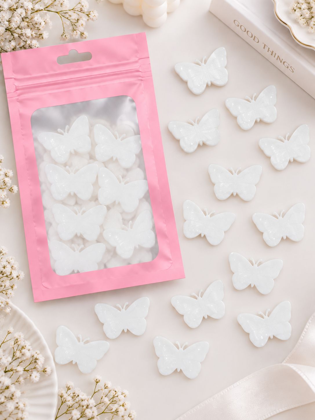 Butterfly Shape Acrylic Or Wood Pack Of 10