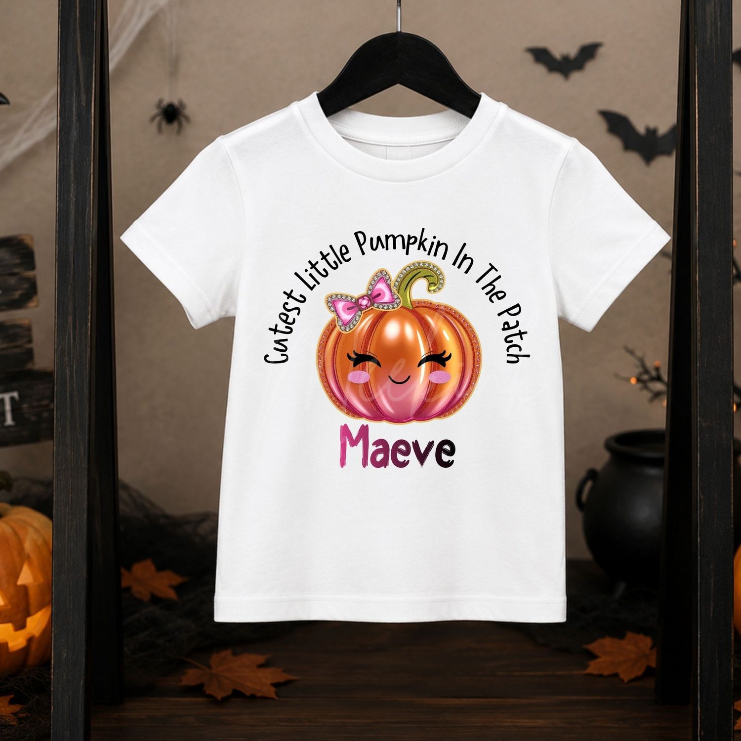 Cutest Little Pumpkin Pink UVDTF or DTF Decal