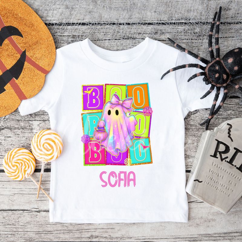 Boo Ghost Multicoloured 15cm DTF PRINT
