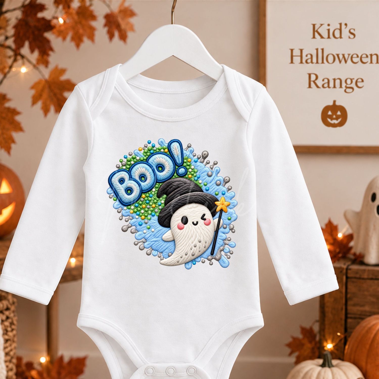 Boo Blue Ghost 15cm DTF PRINT
