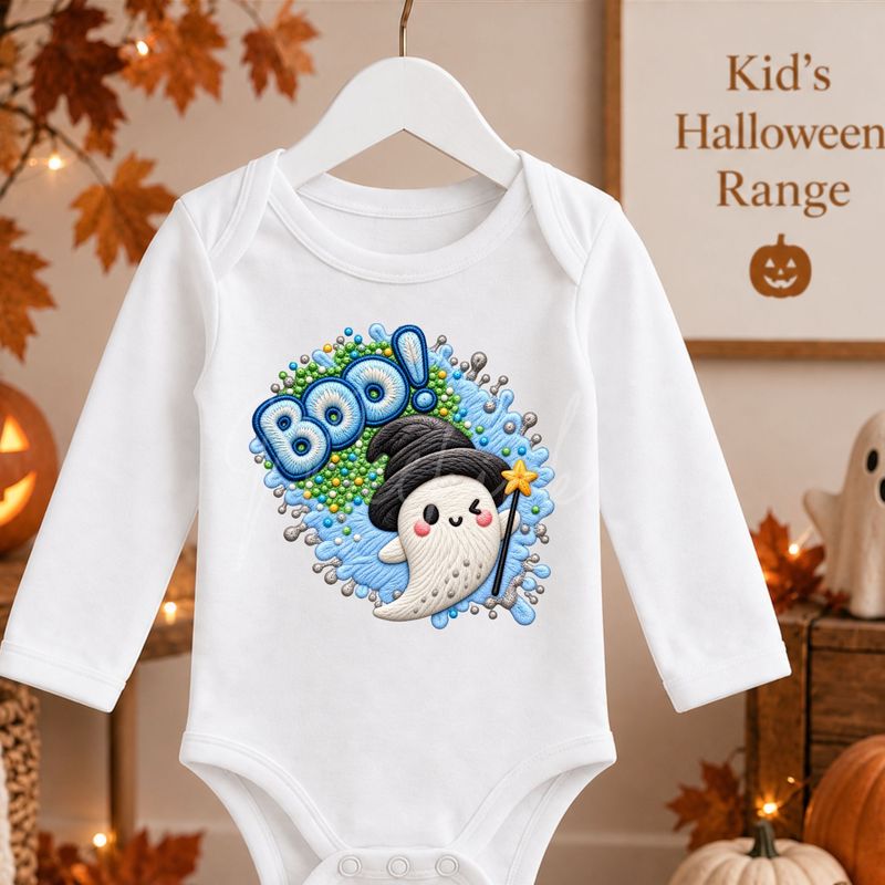 Boo Blue Ghost 15cm DTF PRINT