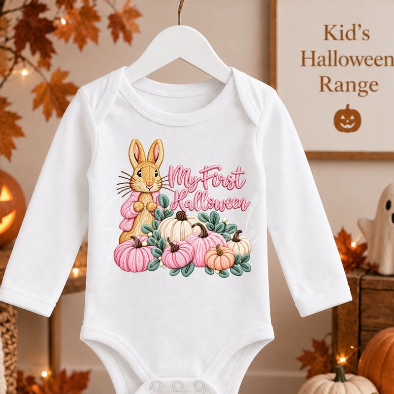 First Halloween Pink 15cm DTF PRINT