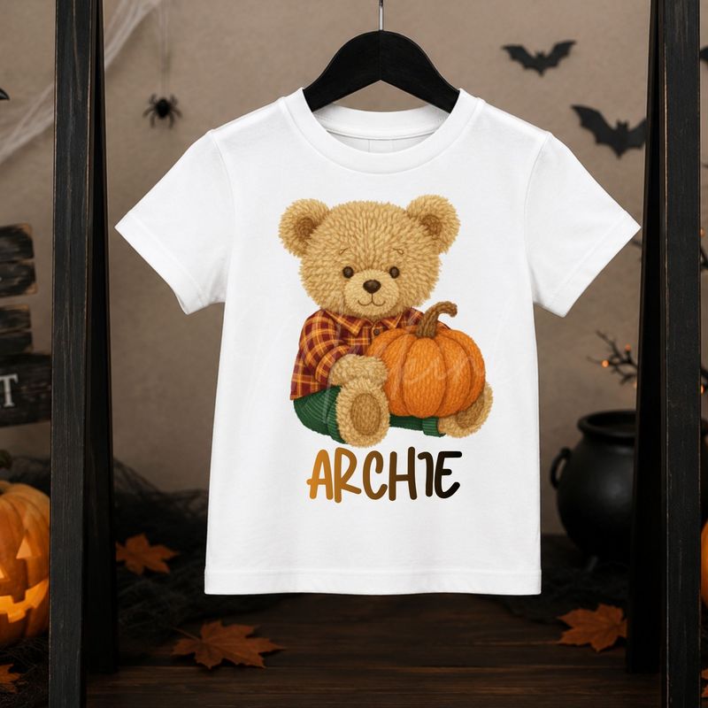 Teddy Pumpkin 15cm DTF PRINT