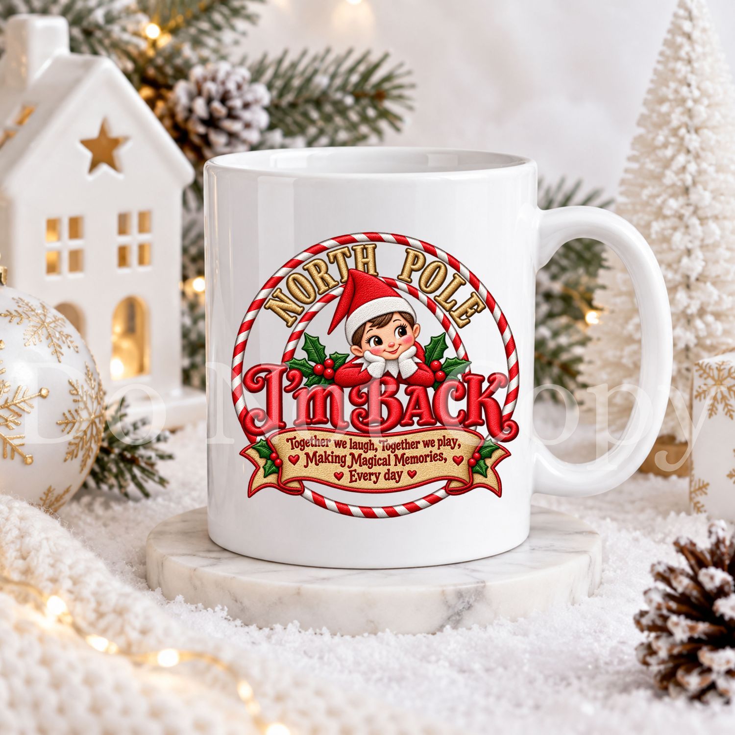 Elf - I'm Back! UVDTF or DTF Decal