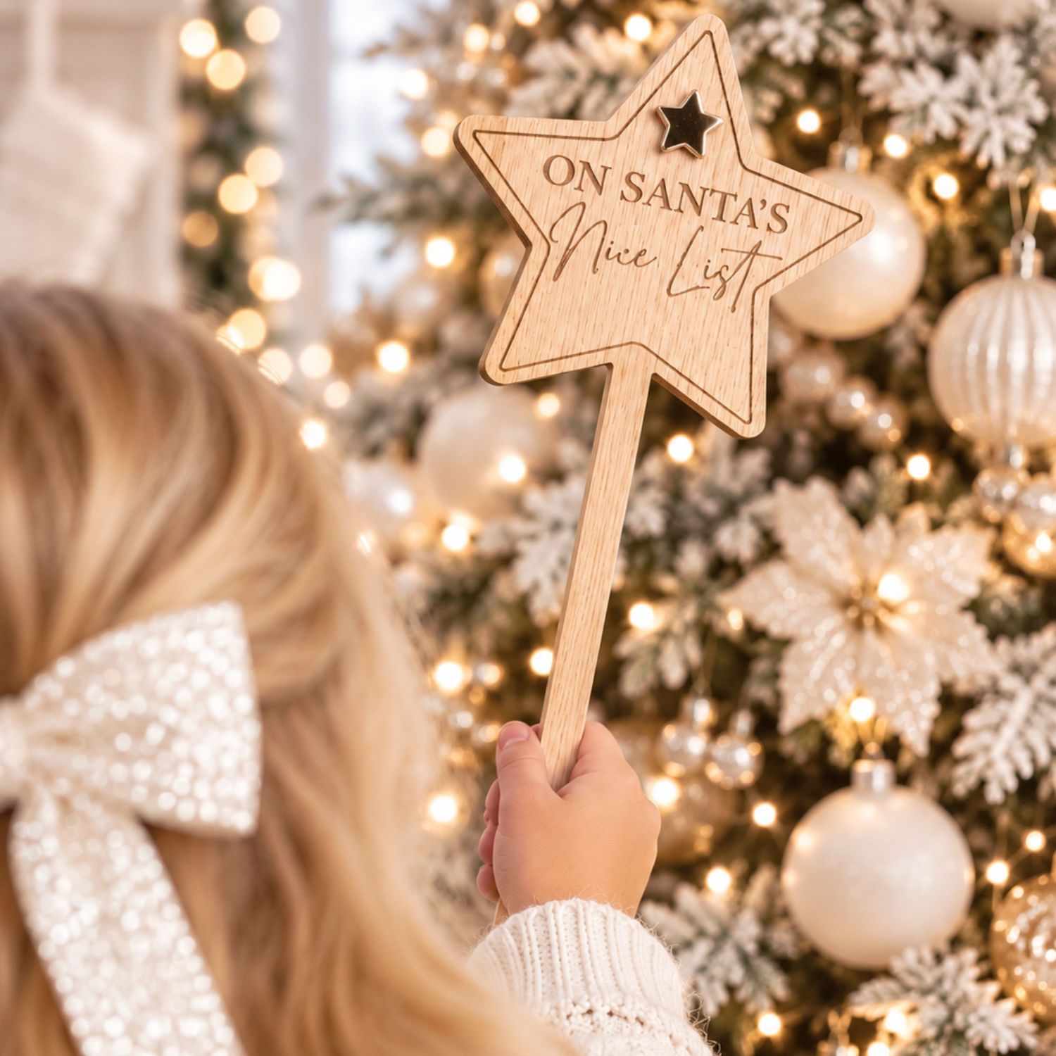 Nice List Star Wand X5 - 4mm Oak Veneered MDF