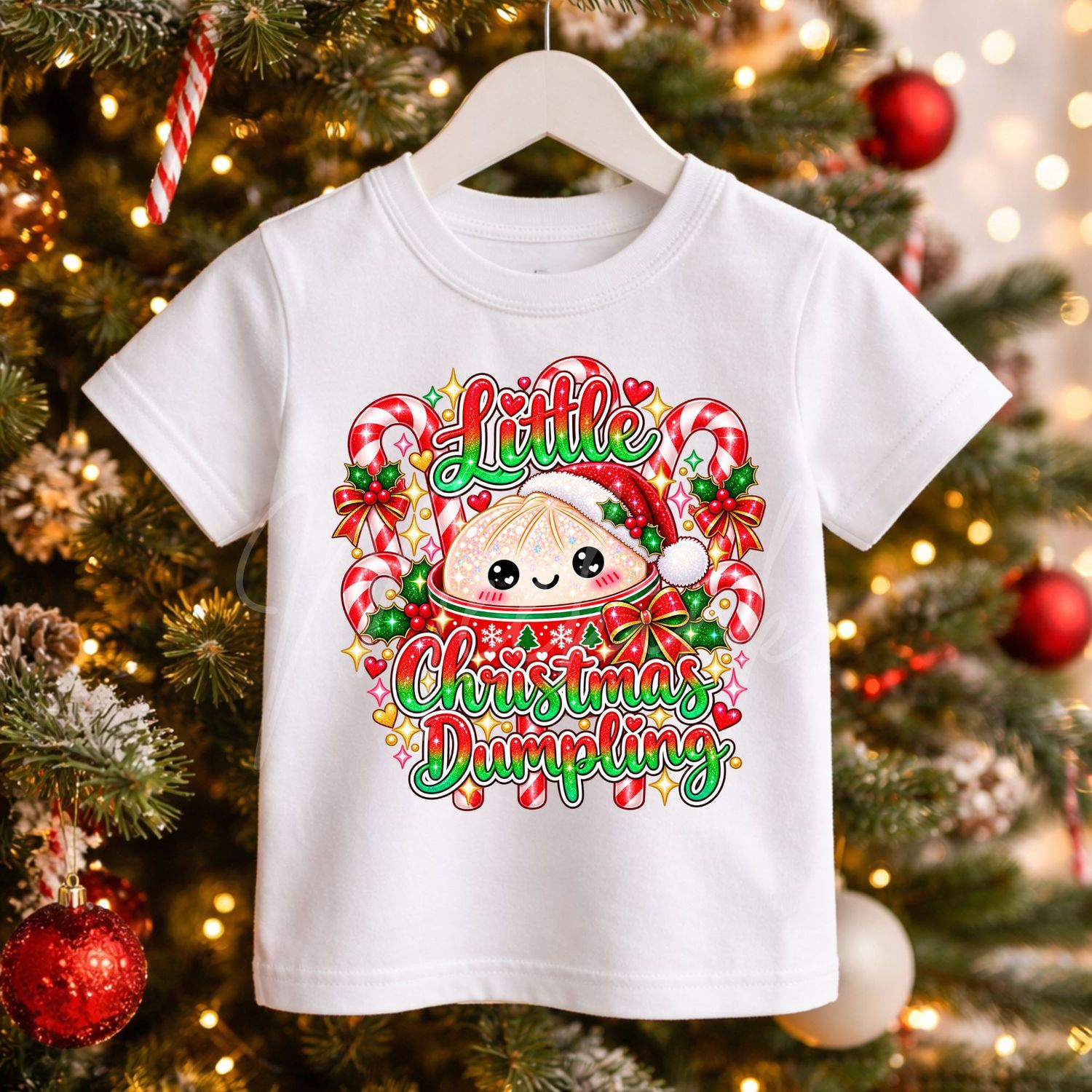 Little Christmas Dumpling UVDTF or DTF Decal