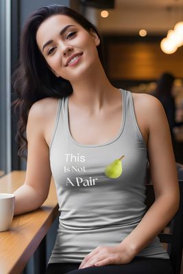Funny &quot;This Is Not A Pair&quot; Racerback Tank Top | Women&#39;s Graphic Tee