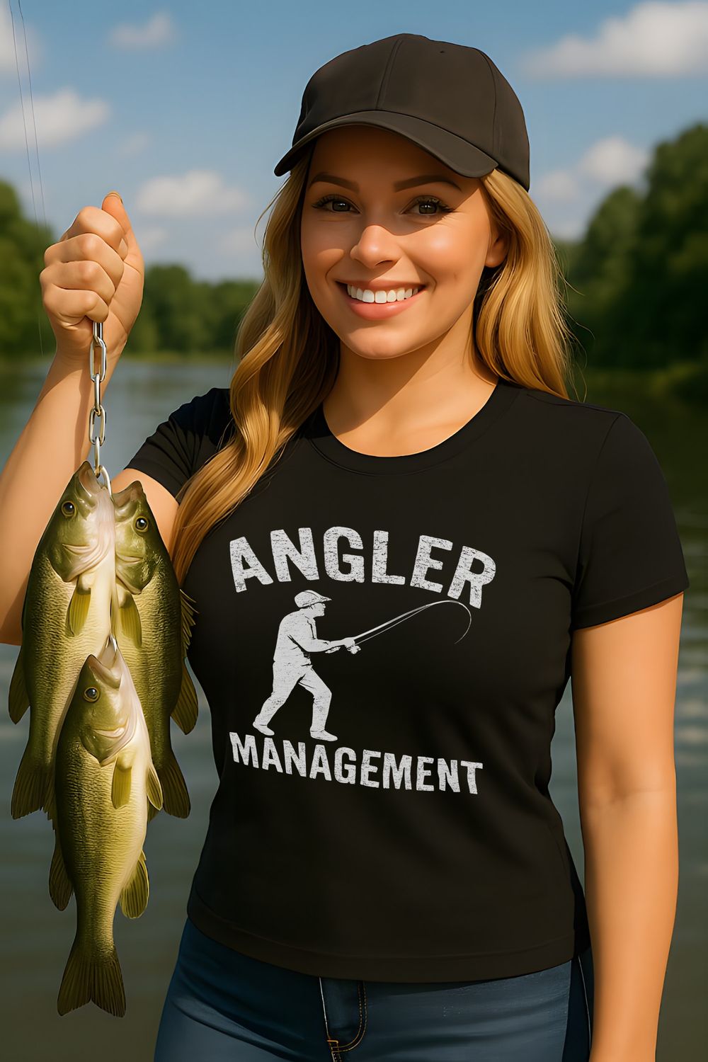 Angler Management T-Shirt | Funny Fishing Gift for Fishermen