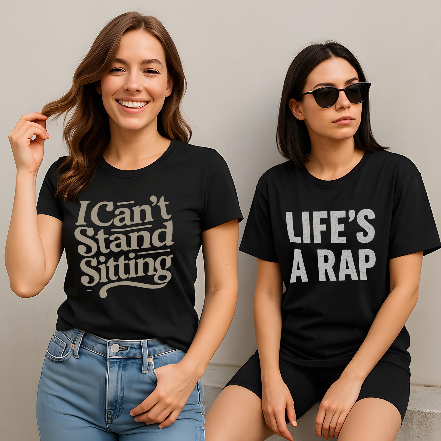 I Can&#39;t Stand Sitting Relaxed T-Shirt | Women&#39;s Tee 6400