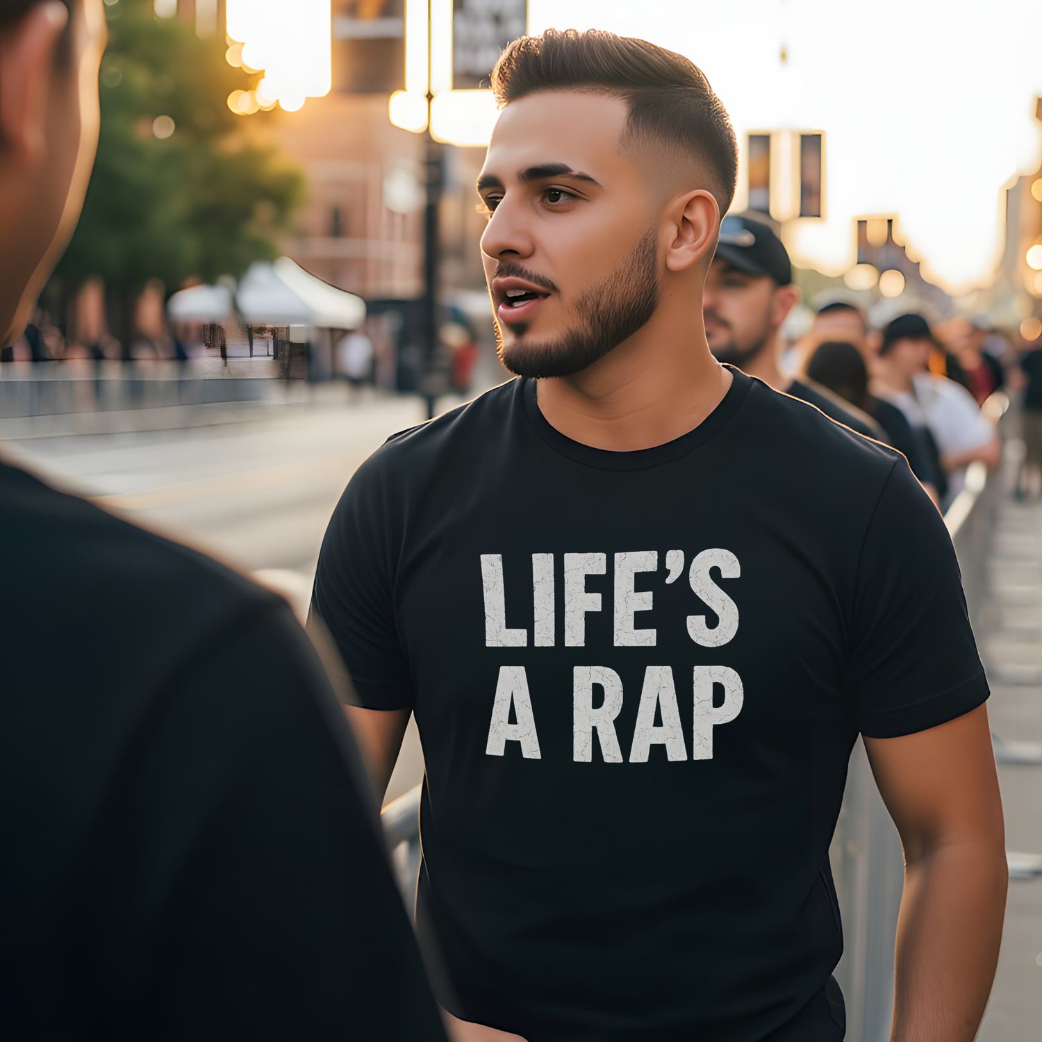 Life&#39;s a Rap T-Shirt - Direct to Garment Printed Gildan 5000