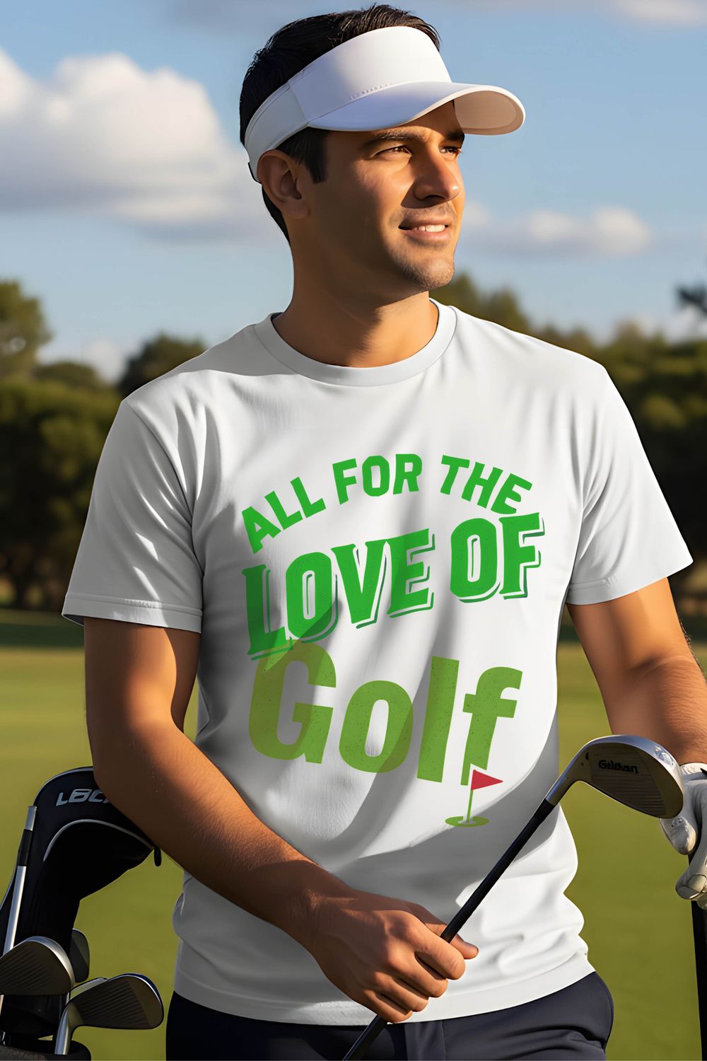 All for the Love of Golf T-Shirt | Gildan 5000 DTG Printed Tee
