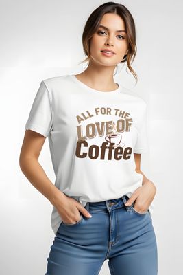 All for the Love of Coffee T-Shirt - DTG Printed Gildan 64000