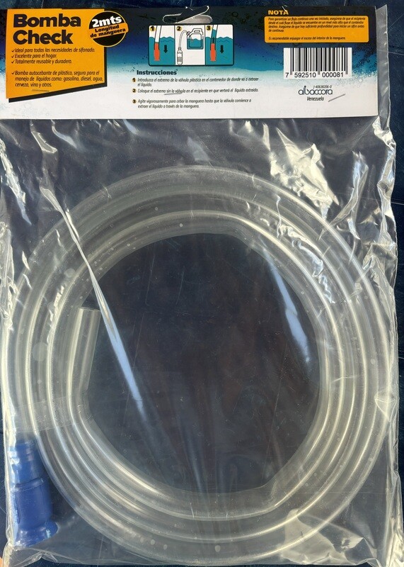 Bomba Check 2 mts manguera