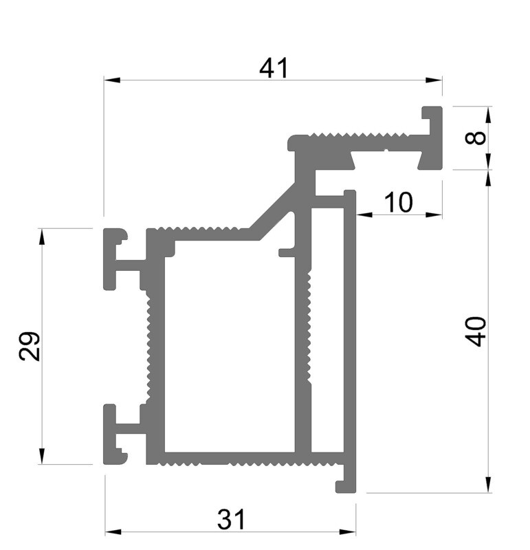 Profil AL-GP1 5750 mm