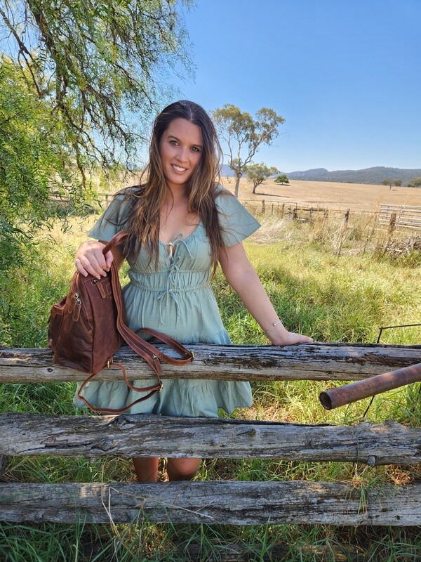 The Grevillea Leather Backpack