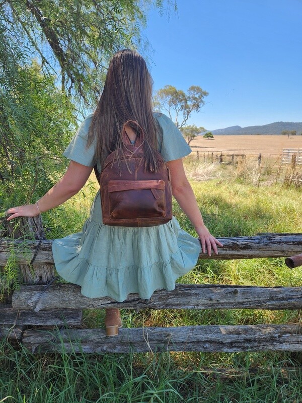 The Grevillea Leather Backpack