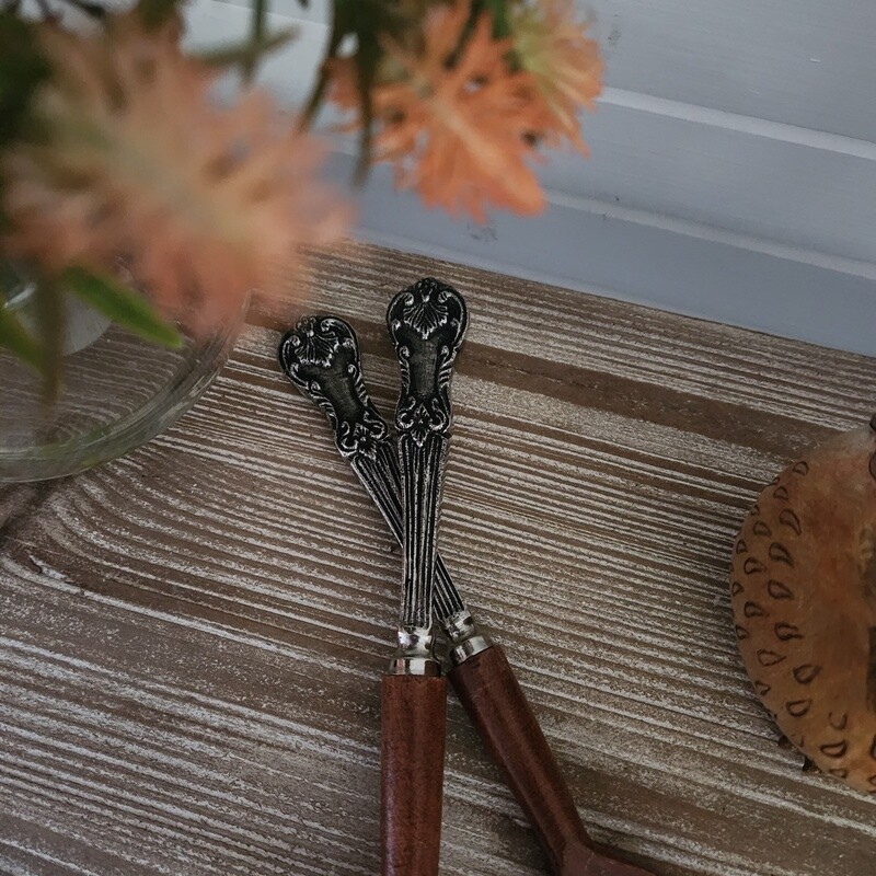 Art Nouveau Style Elegant Salad Servers