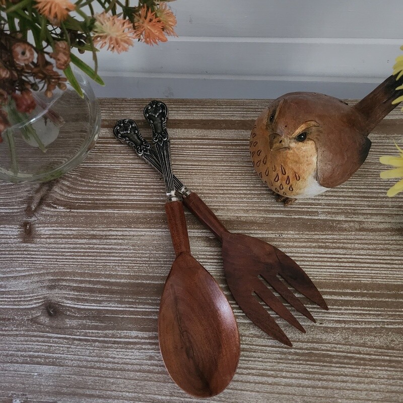 Art Nouveau Style Elegant Salad Servers