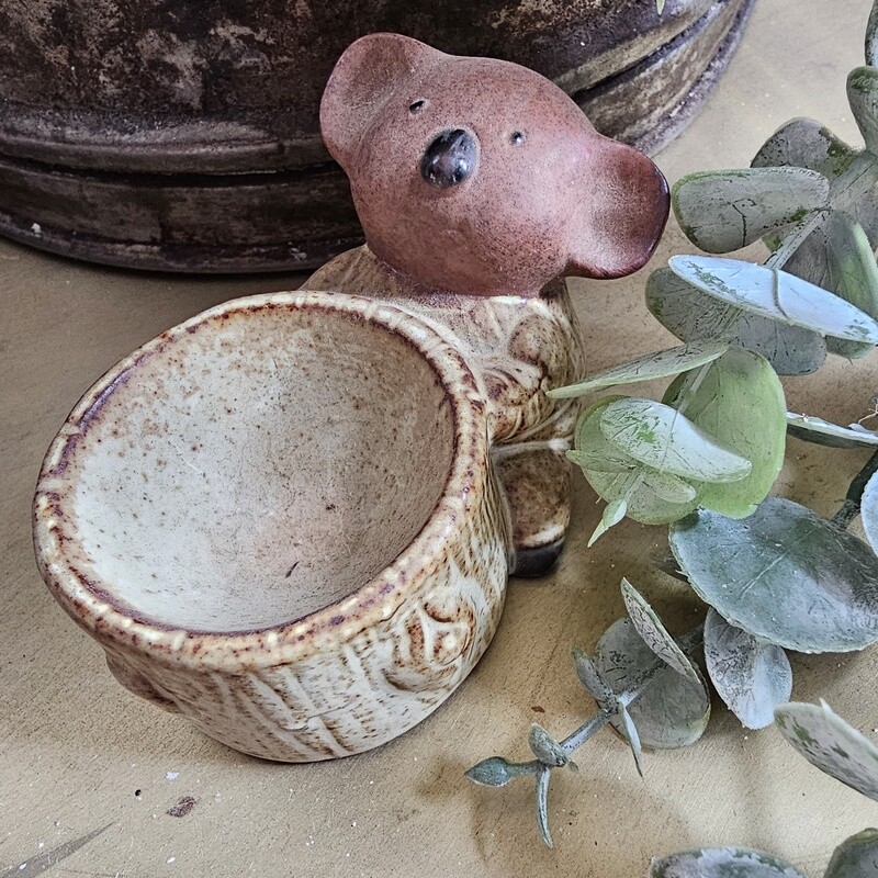 Koala Pottery Egg Cup Made by Gempo