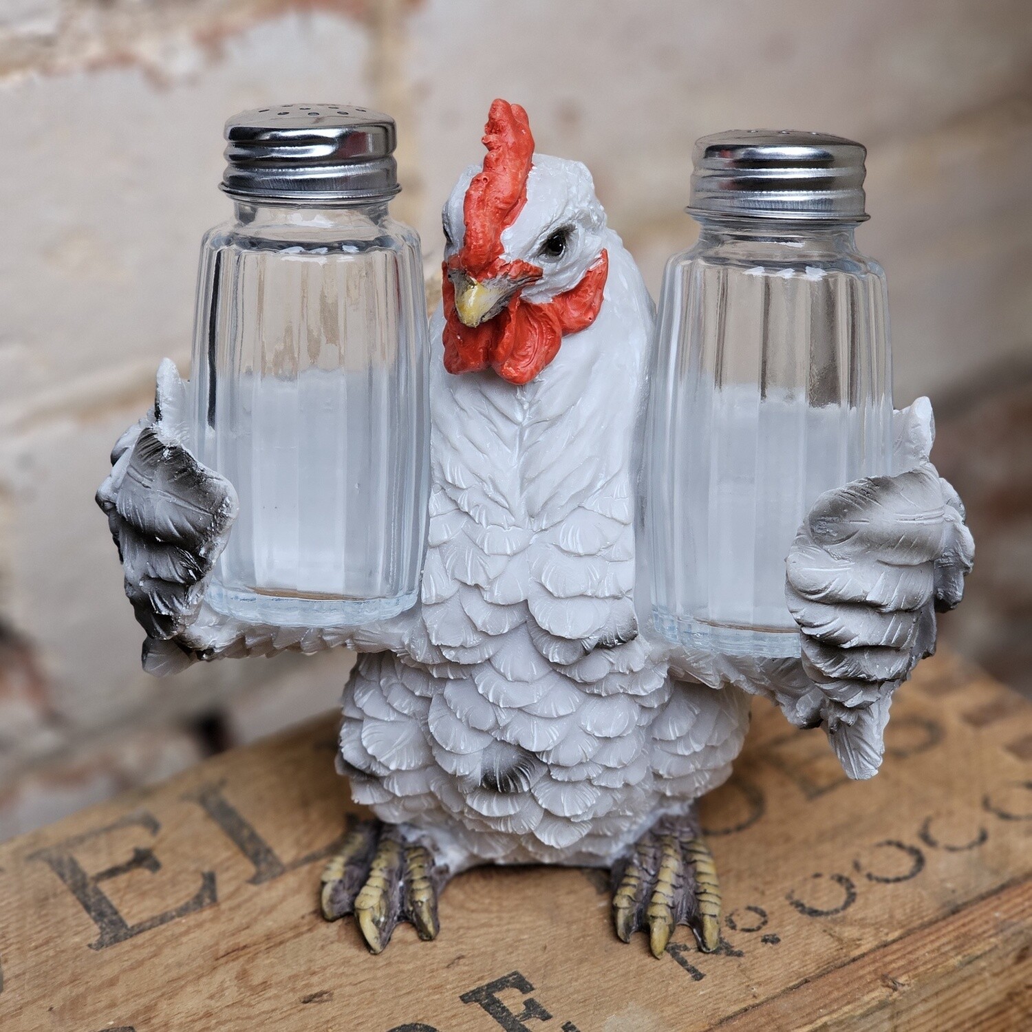 Esther the Chicken Salt &amp; Pepper Shakers