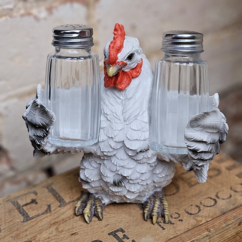 Esther the Chicken Salt &amp; Pepper Shakers