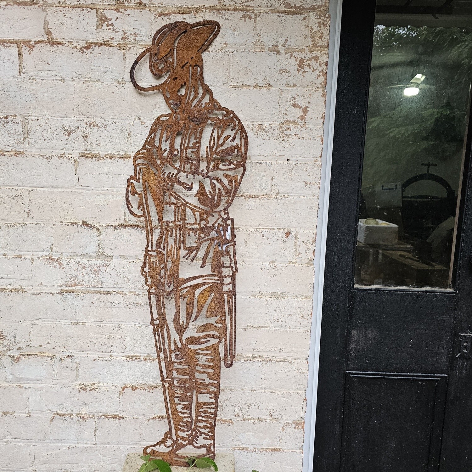 Anzac Soldier Rustic Metal Wall Art