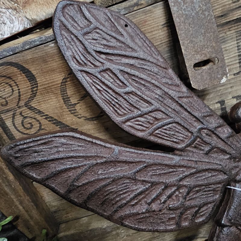 Cast Iron Dragonfly Large Paver/Wall Art